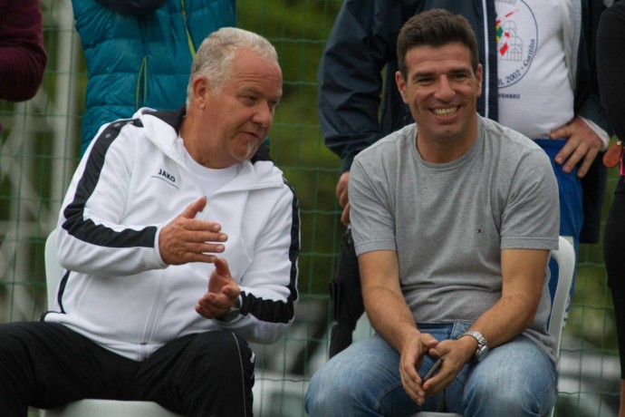 Ex-Fußballnationalspieler Paulo Rink (r.) mit dem deutschen Delegationsleiter Harald Muckenfuß (Foto: Spille)